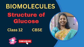 Structure of Glucose  Biomolecules  Chapter 10  CBSE class 12 ncertclass12chemistry [upl. by Fotina]