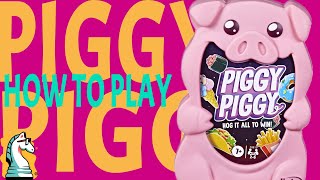 How to Play Piggy Piggy  a set collection card game [upl. by Anilok343]