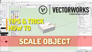 Vectorworks How To Scale Object [upl. by Ymmak427]