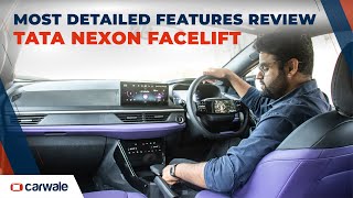 Tata Nexon Facelift  Every New Feature Revealed  CarWale [upl. by Sackman]