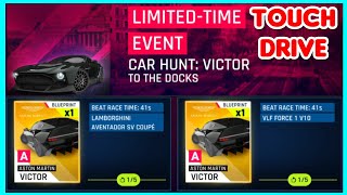 Asphalt 9  ASTON MARTIN VICTOR Car Hunt Touchdrive [upl. by Xavler929]