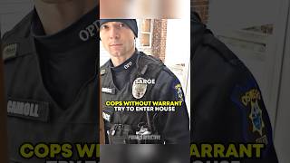 Cops without warrant try to enter house shorts [upl. by Nessy]