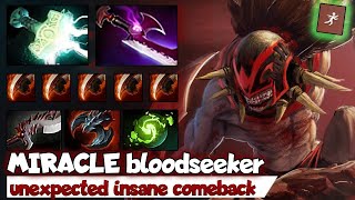 insane comeback MIRACLE Bloodseeker Carry pos1 Highlights 737e  Guides Tips [upl. by Baniaz]