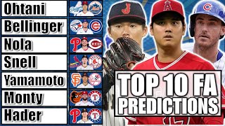 BALLCAP Sports Best Of 202324 Top 10 MLB Free Agents Predictions [upl. by Lac158]