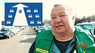 Vorbildliche Rettungsgasse Lob der Feuerwehr [upl. by Ahsieyn]