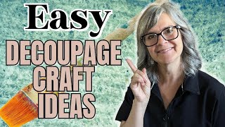 Easy Decoupage Craft Ideas for Beginners  DIYS for your Home [upl. by Nevai]