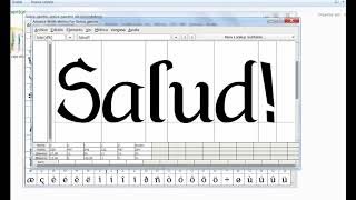 Fontforge kerning y generar fuente [upl. by Ainedrag]