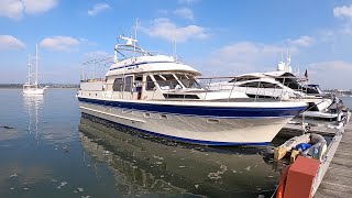 £109000 Trader 50 Long Range Motor Yacht Unbelievable internal volume Its a house on the water [upl. by Mairim]