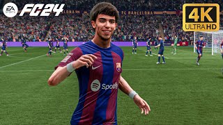 EA FC 24  Barcelona vs Real Madrid  El Clasico Gameplay 4K 60FPS [upl. by Hanima]