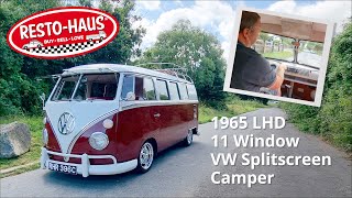 1965 LHD 11 Window VW Splitscreen Camper [upl. by Zanas550]