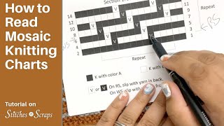 How to Read a Mosaic Knitting Chart [upl. by Brynn355]