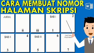 Cara Penomoran Halaman Skripsi Makalah Laporan Beda Posisi Paling Mudah dipahami [upl. by Kimberlee199]