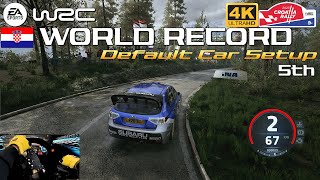 WORLD RECORD 5th  EA SPORTS WRC  Petrus Croatia  Subaru Impreza 2008  PXN V10 Gameplay [upl. by Odlabu]