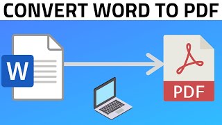 How to Convert Word to PDF in Laptop [upl. by Ydissahc828]