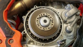 111 KTM 450SXF Clutch Dampener Repair Was making a knocking tapping sound in the clutch area [upl. by Reiser]