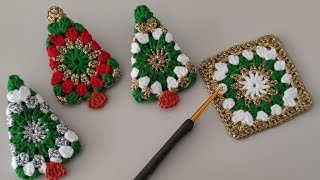 🎄The FASTEST Way to Turn Granny Squares into a Breathtaking Crochet Christmas Tree [upl. by Eitnom]