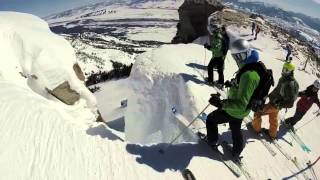 Kevin stomps Corbets Couloir March 2014 [upl. by Blaise453]