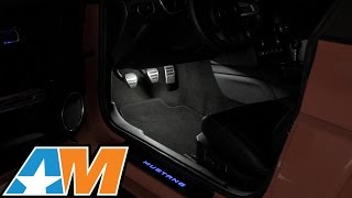 20152017 Mustang Raxiom LED Footwell Lighting Kit Review amp Install [upl. by Hilaire]