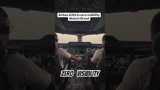 A350 Zero Visibility Landing [upl. by Hootman]