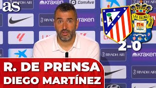 DIEGO MARTÍNEZ RUEDA DE PRENSA completa hoy  ATLÉTICO DE MADRID 2  LAS PALMAS 0 [upl. by Misty]