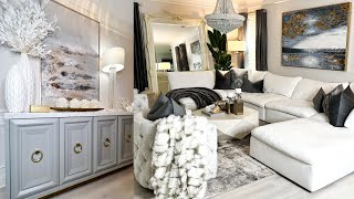 LIVING ROOM  ENTRYWAY MAKEOVER 2024  Stunning Home Renovation Before and After [upl. by Lesak]