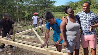 How they do it in Westmoreland  my sister house starts today  building a house for my big sister [upl. by Diandra573]