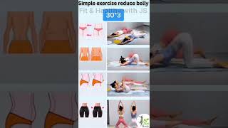 Simple exercise reduces belly  at home trendingshorts trending viralshorts easy exercise [upl. by Harry477]