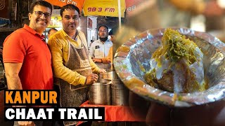 Kanpur Chaat Trail I Graduate Batashe Wala  Dhaniya Aloo  Gadbad  Basket  Learn How 2 Eat chaat [upl. by Arbe]