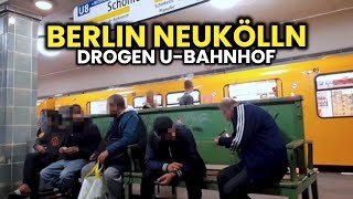 Der gefährlichste UBahnhof in Neukölln 😱🔥 Berlin versinkt in Kriminalität [upl. by Dreher330]