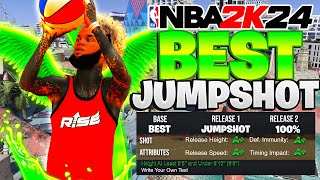 NEW BIGGEST GREEN WINDOW JUMPSHOT AFTER PATCH in NBA 2K24 For EASY GREENS [upl. by Dilan]