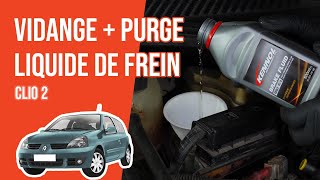 Purger le liquide de frein Clio 2 🚗 [upl. by Gaelan]