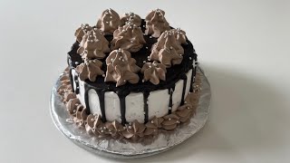 Eggless Chocolate Dripping Cake recipe in Telugu  Baking in Telugu [upl. by Mercer884]