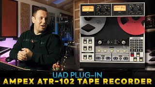 UAD Ampex ATR102 Master Tape Recorder  Plugin Showcase [upl. by Tteve]