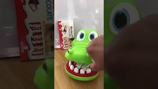 Mr Crocodile love kinder chocolate  asmrcrocsshorts [upl. by Nomi606]