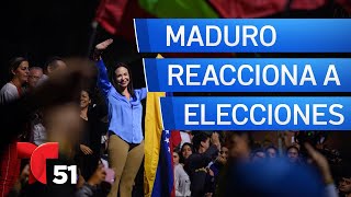 Machado arrasa en las primarias de la oposición y Maduro arremete contra la elección [upl. by Lorenza]