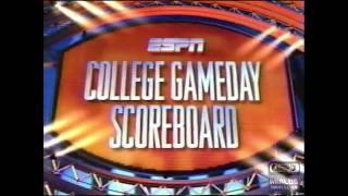 ESPN College Gameday Scoreboard 101320001 Partial [upl. by Odnamla]