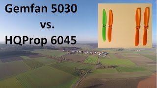 Gemfan 5030 vs HQProp 6045 props for FPV Racer [upl. by Josias]