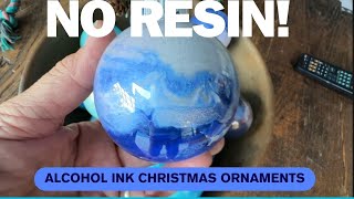 Make These Alcohol Ink Ornaments in One Day with NO RESIN Display All Year Round [upl. by Nho710]