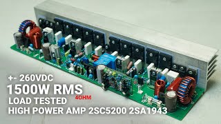 Power Amplifier EEEngine Slim Transistor Final 2SC5200 2SA1943 [upl. by Jamilla]