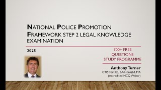 NPPF Step 2 Legal Examination 2025 [upl. by Noiroc219]