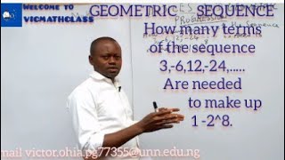 how to calculate the number of terms in a geometric sequence sumofgeometricsequence [upl. by Nonek963]