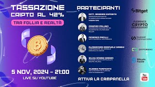 Tassazione Crypto al 42 tra follia e realtà [upl. by Nochur]