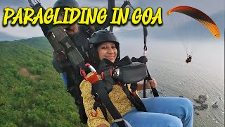 Paragliding in Goa near Arambol Beach  Querim  Keri Beach Vlog  Activities in Goa [upl. by Oyek]