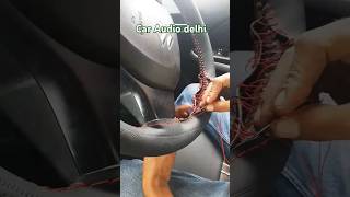 Car steering cover stitching steering wheel cover change custom cars how to stitch steering cover [upl. by Aurita]