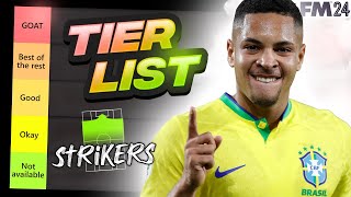 We Ranked The BEST Wonderkid Strikers In FM24  Football Manager 2024 Wonderkids [upl. by Akemad]