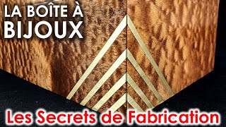 LES SECRETS DE FABRICATION  LA BOÎTE À BIJOUX  Plans 3D  Analyse  Coût Matière etc [upl. by Haily]