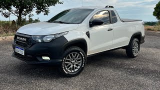 Fiat Strada transformada RAM 700 em detalhes [upl. by Nair]