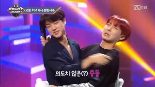 BTS Jin and Jhope Accidentally Kiss on Mcountdown Teaser 2seok moment [upl. by Naerda713]