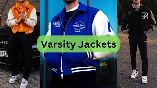 Learn How To Style Any Colour Varsity Jacket  Mens Fashion 2024 [upl. by Guillaume]