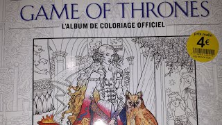 Présentation livre de coloriage Game of Thrones [upl. by Nicholle450]